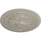 Ekena Millwork Naple Ceiling Medallion (Fits Canopies up to 3 3/8"), Hand-Painted Pearl White, 37 1/2"OD x 3 3/8"P CM37NAPWS - alternate 2
